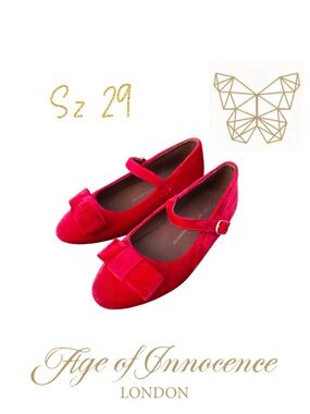 Age of Innocence sz 29 Ellen Red Velvet shoes